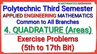 Quadrature (Areas)#Exercise Problems (5th to 17th Bit)#Polytechnic 3rd Semester
