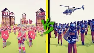 FBI TEAM vs MEDIEVAL ARMY - Totally Accurate Battle Simulator TABS