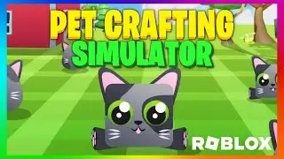 Merging pets to get a GOLDEN PIGGY $$$$$ in ROBLOX Pet Crafting Simulator!