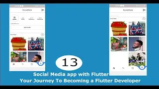Part 13 Flutter Profile Page (Instagram Clone) Flutter and Firebase Social Media