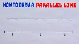 HOW TO DRAW A PARALLEL LINE || Geometrical Construction || Technical Drawing