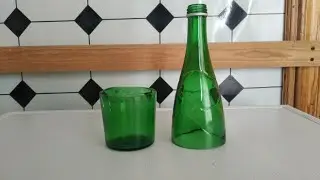 КАК СРЕЗАТЬ БУТЫЛКУ НА ПОПОЛАМ