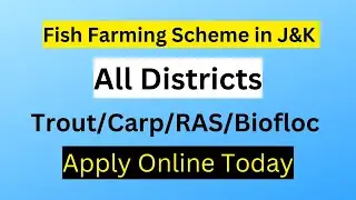 Fish Farming Scheme in J&K 2023 | Online Process | how to apply for fish farming in J&K?