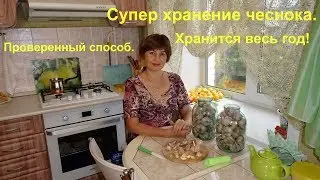 Как сохранить домашний зимний чеснок на протяжении всего года.