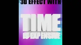 3D Text Effect  With A Blend Tool
