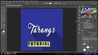 Logo Flat shadow Photoshop CC