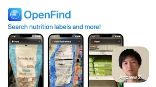OpenFind - Search nutrition labels and more!