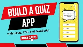 How To Make Quiz App Using HTML CSS & JavaScript | Build Quiz Website  With HTML CSS & JavaScript