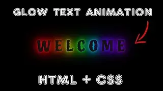 CSS Glow Text Animation | HTML & CSS