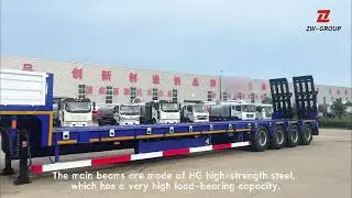 80T Lowbed Semi Trailer