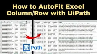 How to Auto Fit Column in Excel using UiPath | Adjust Column Width | Auto Fit Excel Sheet