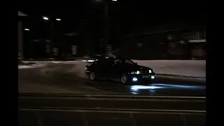 Скользим по дорогам Северодвинска на стоковой BMW E36
