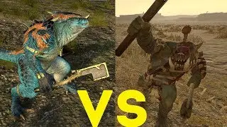 Завры-воины (щиты) vs Четкие пацаны диких орков Total War Warhammer 2. тесты юнитов v1.4.1.