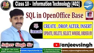 SQL in OpenOffice Base | CREATE, DROP, INSERT, ALTER, UPDATE, DELETE, SELECT, WHERE, ORDER BY
