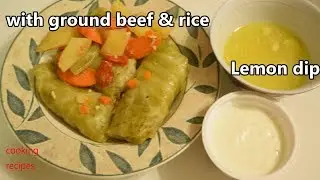 Stuffed Cabbage Rolls Recipe with Vegetable Soup - How to Make Stuffed Cabbage from Scratch