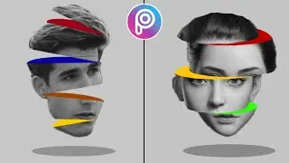 Picsart Sliced Head Effect😳 Editing tutorial 2021