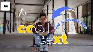 Cool and Easy Text Effect in After Effects | After Effects Tutorials | Text Animation