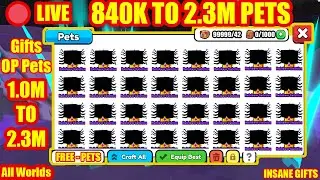 LIVE ARM WRESTLE SIMULATOR OP PETS GIVEAWAY FREE 1M TO 2.3M PET BOOST