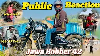 Jawa Bobber 42 🔥| Public Reaction | Vlog 28 #publicreaction #bike #shocking #vlogger #jawa
