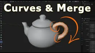Blender 2.8 - Curve Modeling & Merge Objects (Beginners Crash Course)