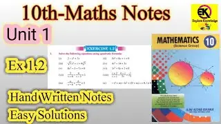 10th Maths - Unit 1- Ex 1.2 - complete easy solutions