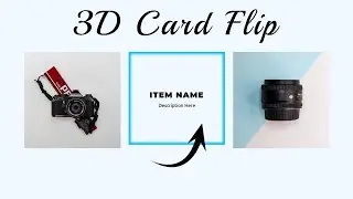 CSS 3D Card Flip Animation | CSS Animation Examples