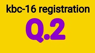 kbc-16 registration question-2 | kbc 2024 | 27 April/अप्रैल 2024 | kbc registration Question | #kbc