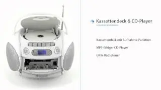 tragbarer Radiorecorder Boomberry - Auna