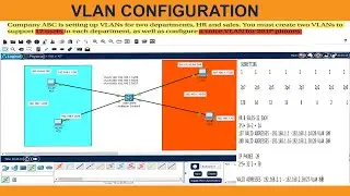 CCNA LAB 7 : Configuring Voice and Data VLAN on a Cisco IOS  Switch | Cisco Packet Tracer.