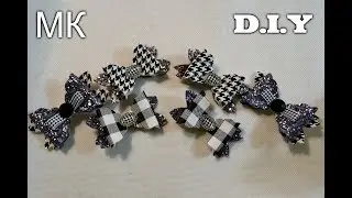 Бантики из экокожи с помощью шаблонов/Легко и просто/BOWS Tutorial