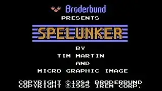 Spelunker (Broderbund, Sept 1987) - NES Gameplay