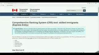Calculate CRS Score - Canada Immigration