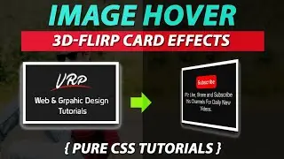 How To Create Flip Card Effects On Images Hover Using Pure CSS By VRPawar  Plz SUBSCRIBE My Channels