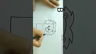 Drawing Lion 🦁 using letter B #easydrawing  @rashiaggrawal