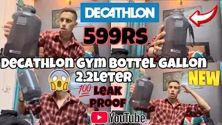 decathlon gallon bottle 2.2L Best Bottel For Gym Workout Only 599rs 😱 Honest Review 😻 #review #fyp