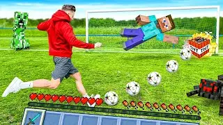 MINECRAFT FUSSBALL CHALLENGE! ⚽😱 (mit BESTRAFUNG)