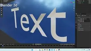 Как вырезать текст в Blender