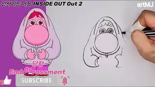How To Draw Embarrassment | Inside Out 2 #Embarrassment #drawing #inside_out_2 #how_to_draw
