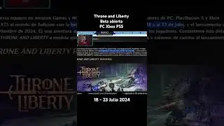 Throne and Liberty Español Beta abierta para PC Steam Xbox series X/S PS5 #throneandliberty