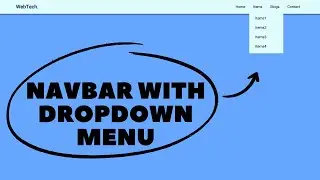 how to create dropdown menu || navbar with dropdown