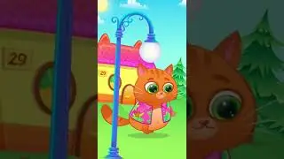 Котик Bubbu провожает кошечку  Ми Ми 
