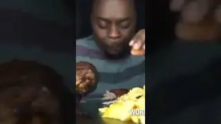 he needs a new mouth 😃😃😀 guy burns mouth while eating turkey