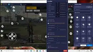 How to setup aim,pan and shoot button in free fire in bluestacks||Free fire
