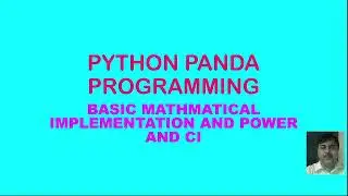 PYTHON PANDA POW AND COMP INST 5