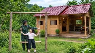 Making a Small Swing for Her Daughter – A Veteran's Dream of Happiness.