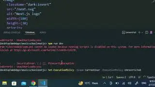 fix 'ps1 cannot be loaded' error in vscode | enable scripts for npm commands