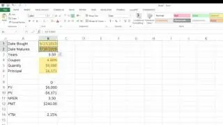 How to Calculate the Yield to Maturity of a Bond or CD with Excel