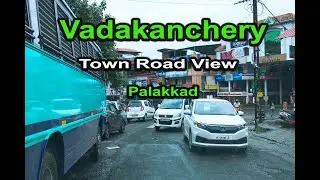 Vadakanchery Town - Road View - Palakkad - Thrissur - Kerala - India.
