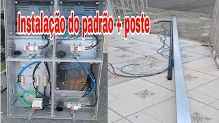 INSTALAÇÃO DE PADRÃO COM FINCAGEM DE POSTE