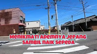 Asyiknya naik sepeda bisa dijalan sempit di Jepang